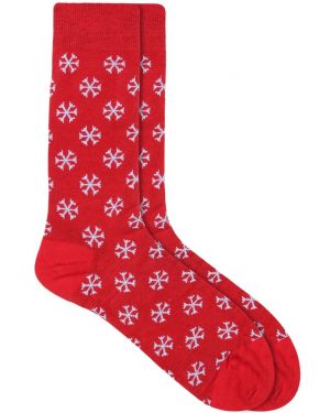 christmas snowflake sock