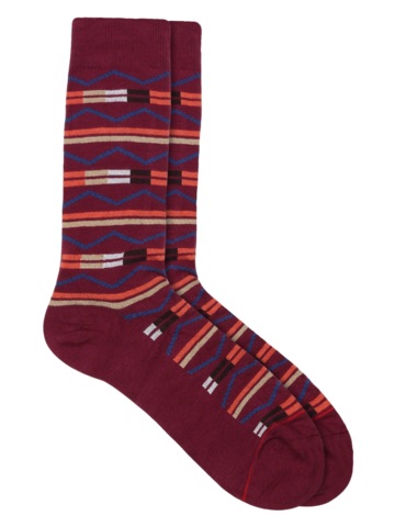 tribal socks red
