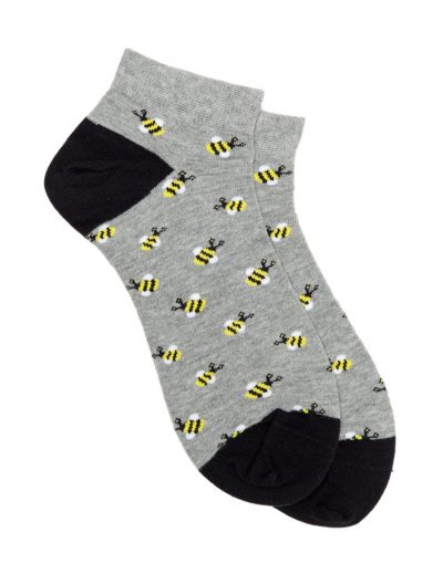 bumblebee socks grey