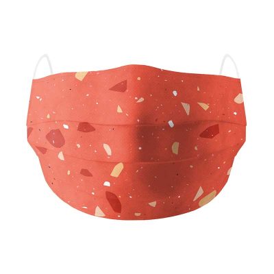 shatter red cotton face mask
